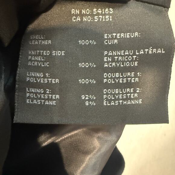 Andrew Marc Felix Leather Moto Jacket Women’s XL Black Asymmetrical Zip - Picture 9 of 11